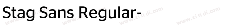 Stag Sans Regular字体转换